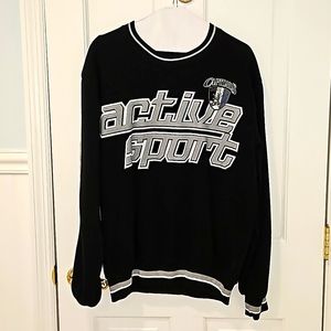 RECKLESS Capitals Outdoor Camp Black Sweatshirt size Large